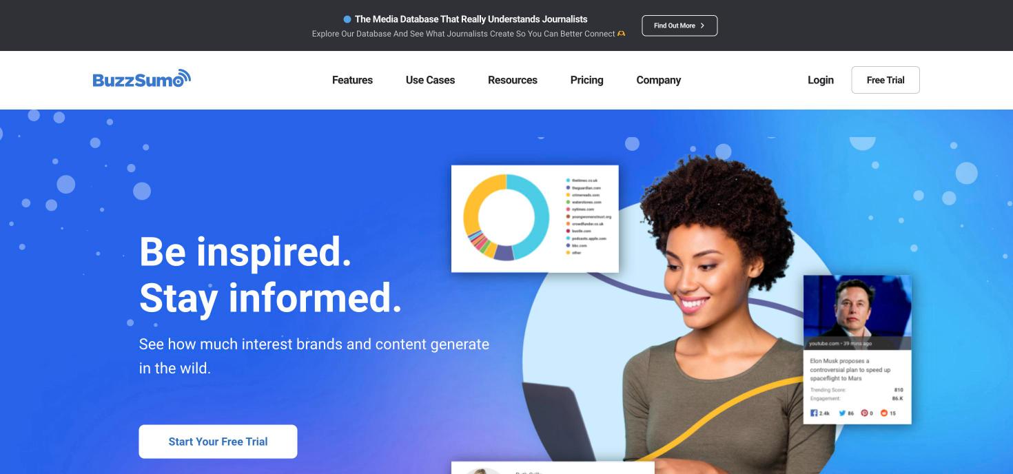 BuzzSumo homepage