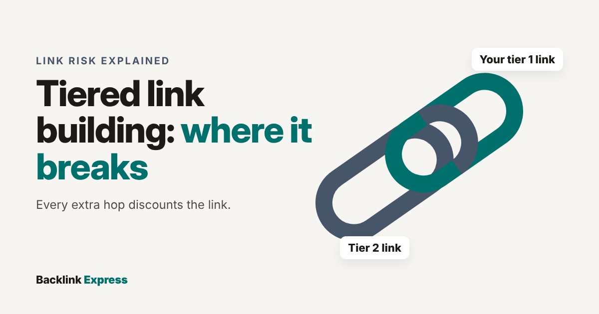 Tiered Link Building: Where It Breaks